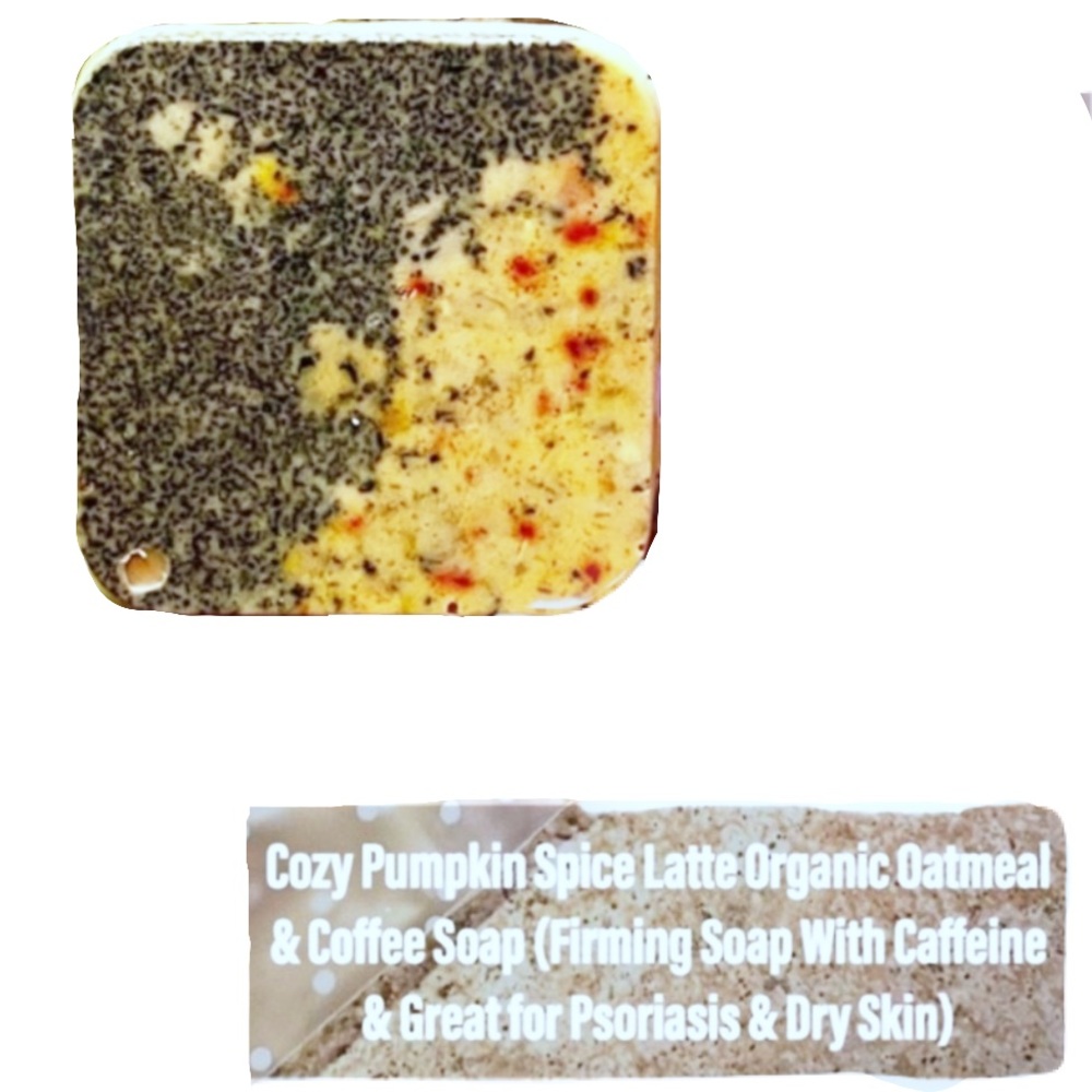 VBG Cozy Pumpkin Spice Latte Organic Oatmeal & Coffee Soap PRICE FIRM - Picture 2 of 16